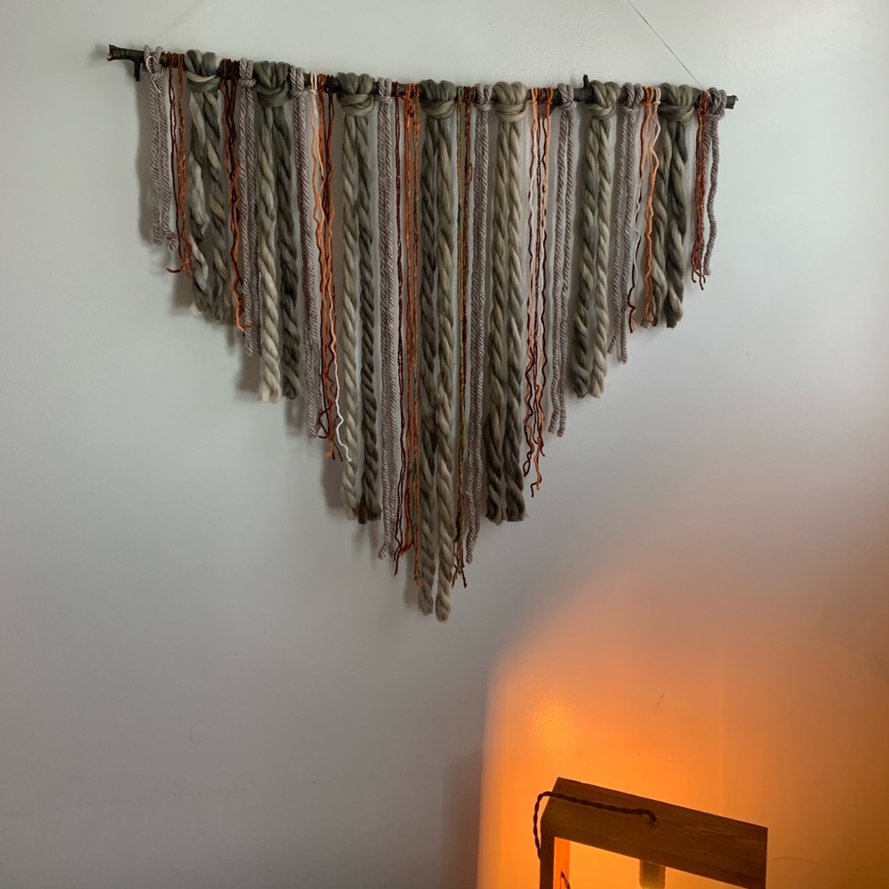 Homemade boho wall decor